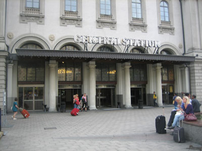 Centralstationen mitt i Stockholm