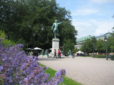Statue of Karl XII in Kungsträdgården in Stockholm