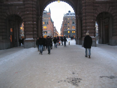 View towards Drottninggatan
